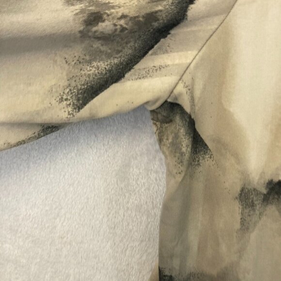 Clara Sun Woo Asymmetrical Ruffle Tunic Top Womens Small Stretch Abstract Shirt - Picture 9 of 12